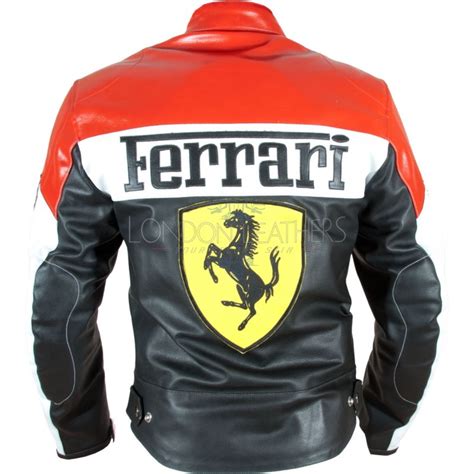 replica ferrari leather jackets|fararri leather jacket.